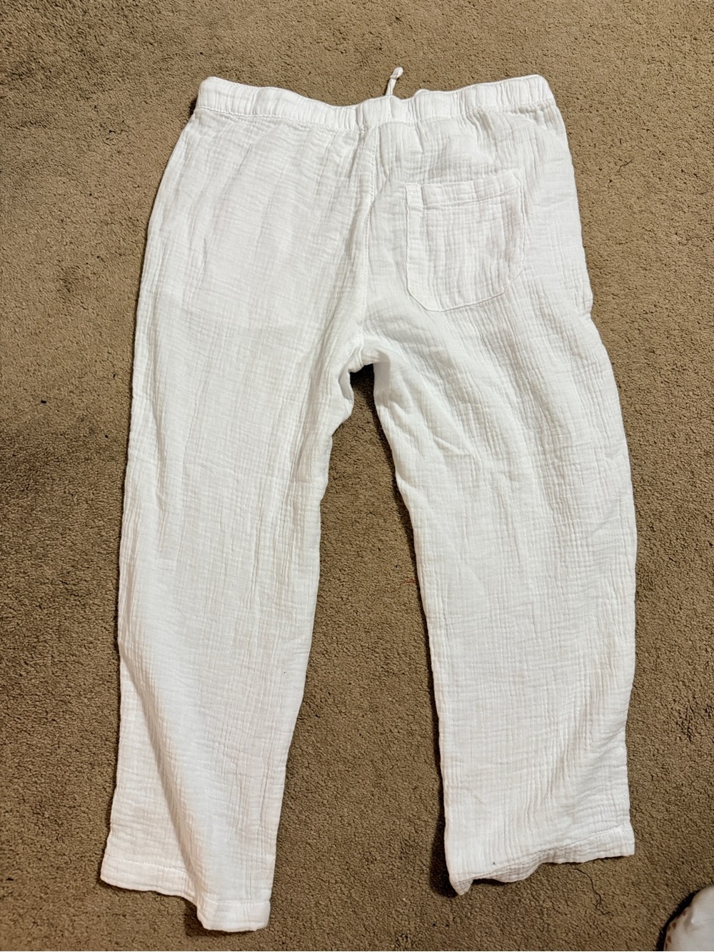 White Drawstring Pants - Picture 3 of 3